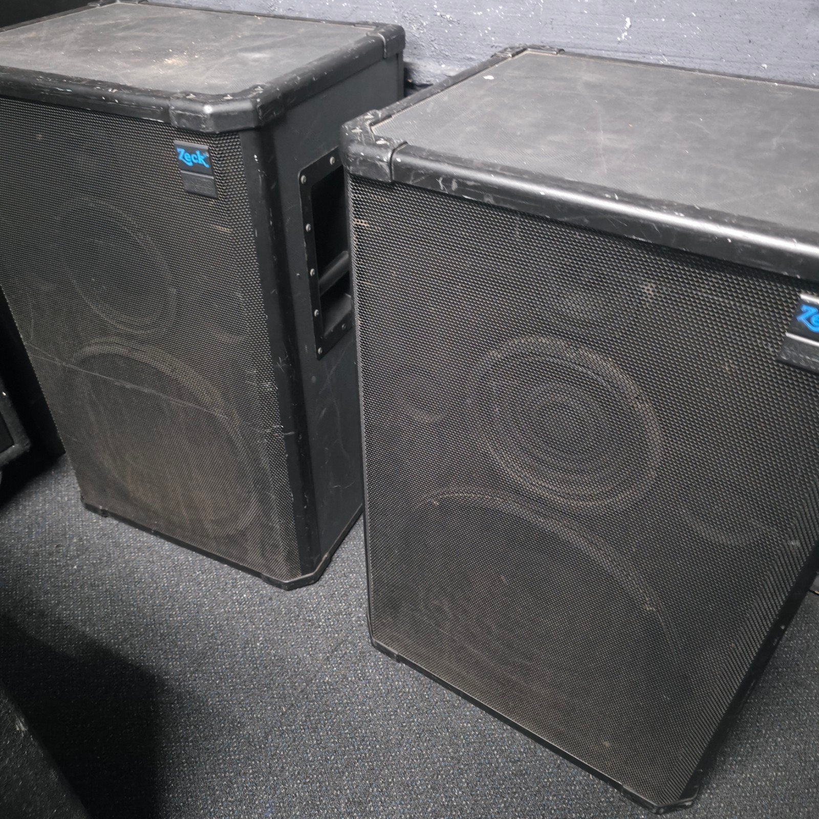 ZECK 15/3 drieweg 15 inch speakers, Ophalen, Gebruikt