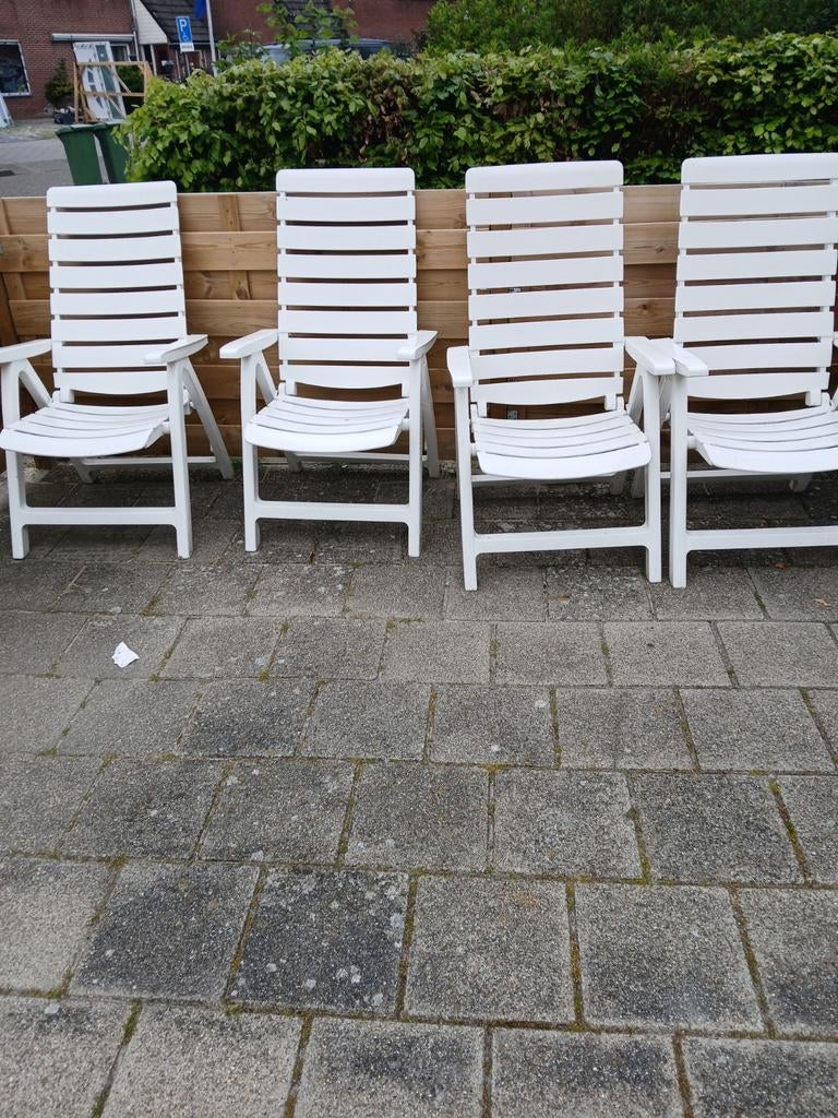 Tuin stoelen capri ketler 4 stuks, Tuin en Terras, Tuinstoelen, Ophalen of Verzenden, Zo goed als nieuw, Kunststof