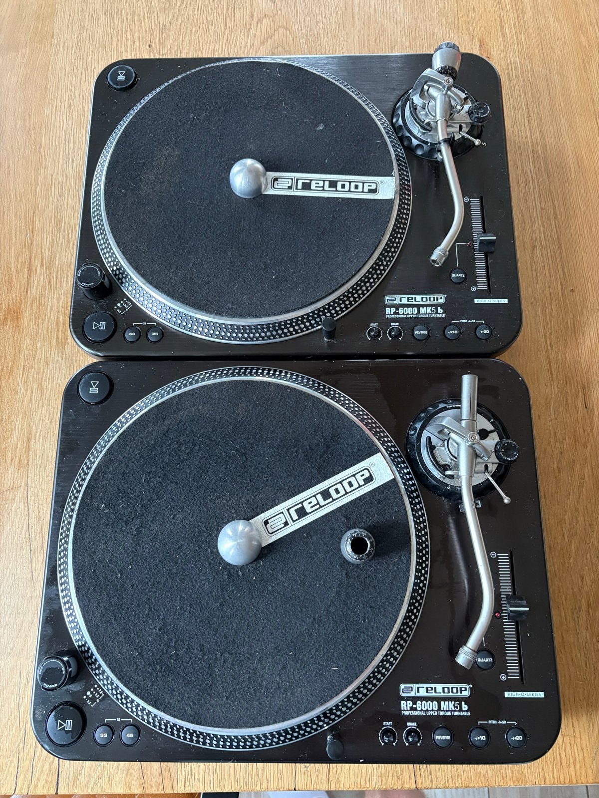 Reloop RP-6000 MK5 B Platenspelers (set van 2), Gebruikt, Pitch-regelaar, Platenspeler, Ophalen