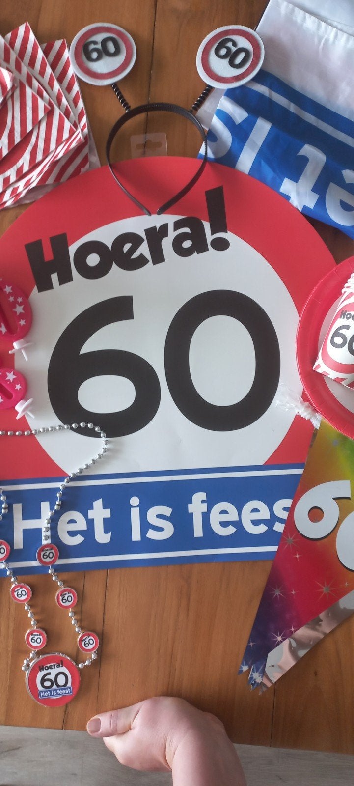 Feestpakket 60 jaar: Hoera! Het is feest!, Ophalen, Versiering, Verjaardag