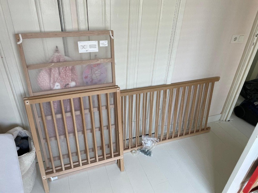 SNIGLAR Babybedje, beuken, 60x120 cm, Ophalen, Gebruikt, Ledikant
