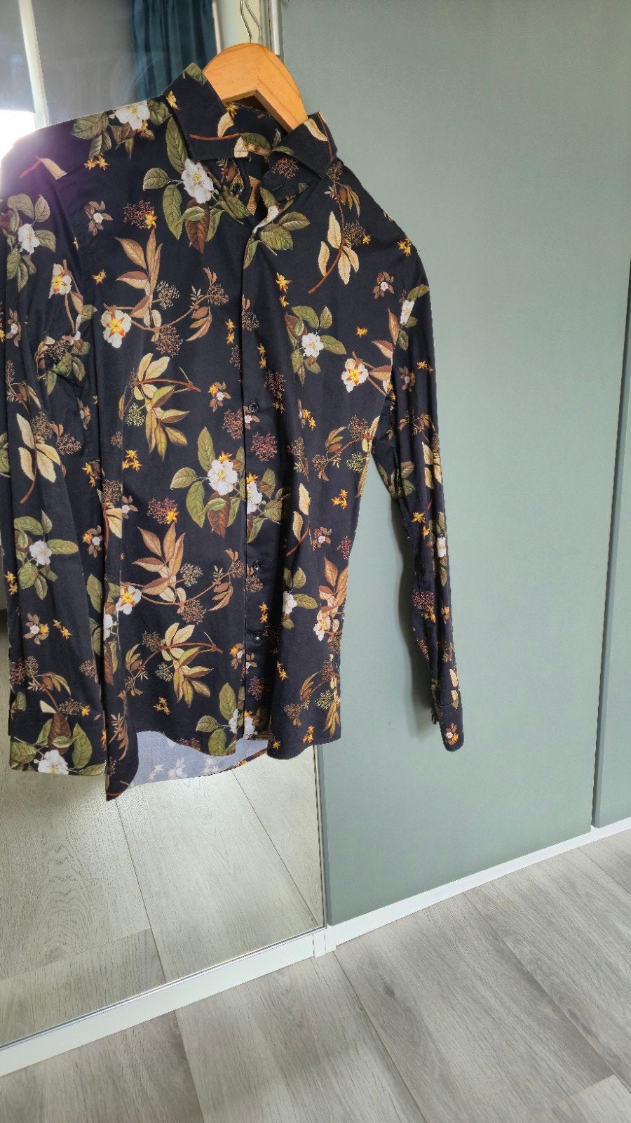 Wam Denim overhemd met bloemenprint, Kleding | Heren, Overhemden, Zwart, Ophalen of Verzenden, Overige halswijdtes, Gedragen