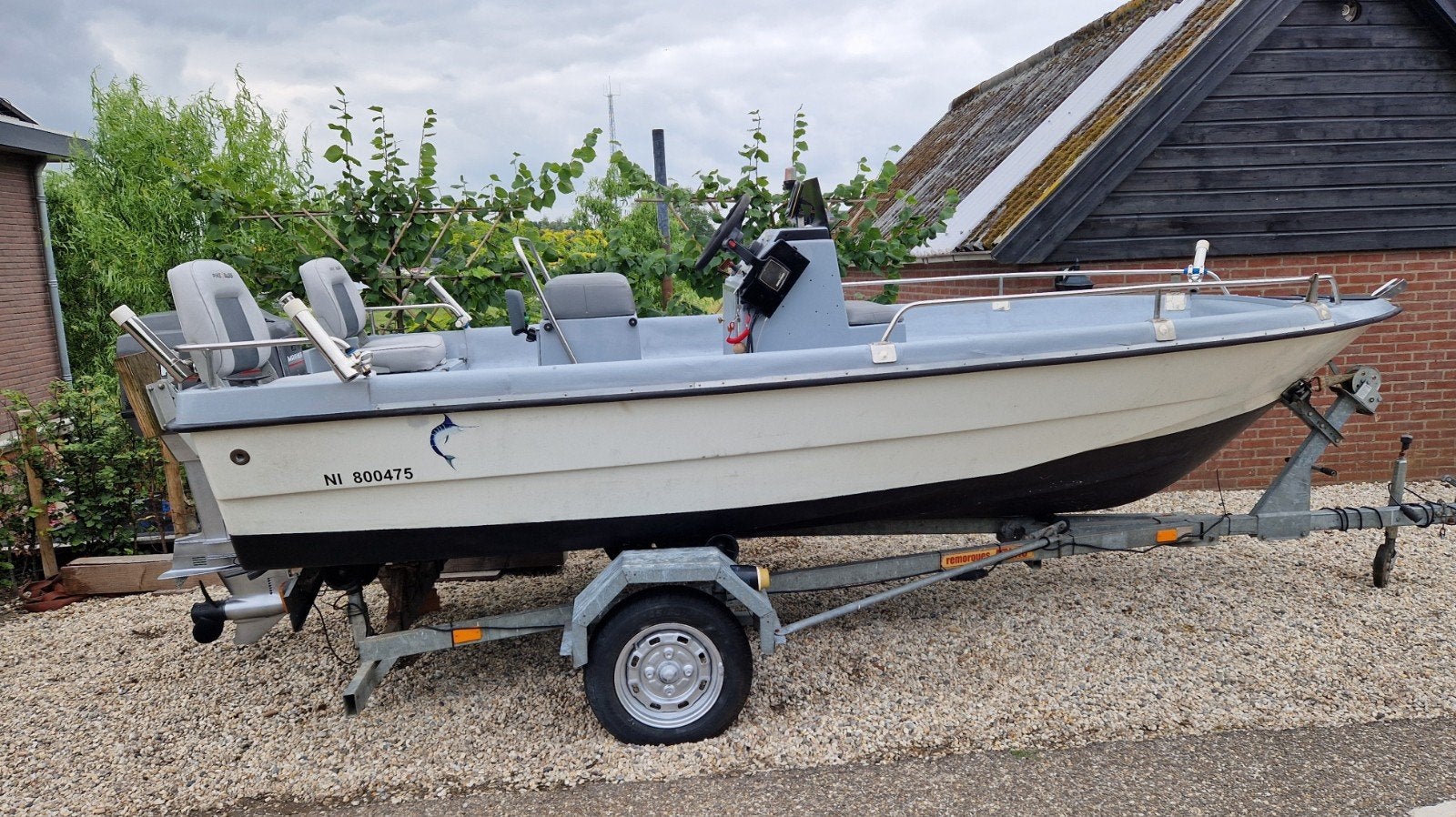 Visboot Consoleboot 60pk Mariner, Ophalen of Verzenden, Buitenboordmotor