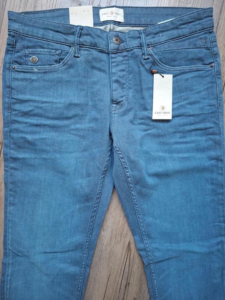 CAST IRON Riser slimfit jeans W34 L34, Blauw, Nieuw, Ophalen of Verzenden, W33 - W34 (confectie 48/50)