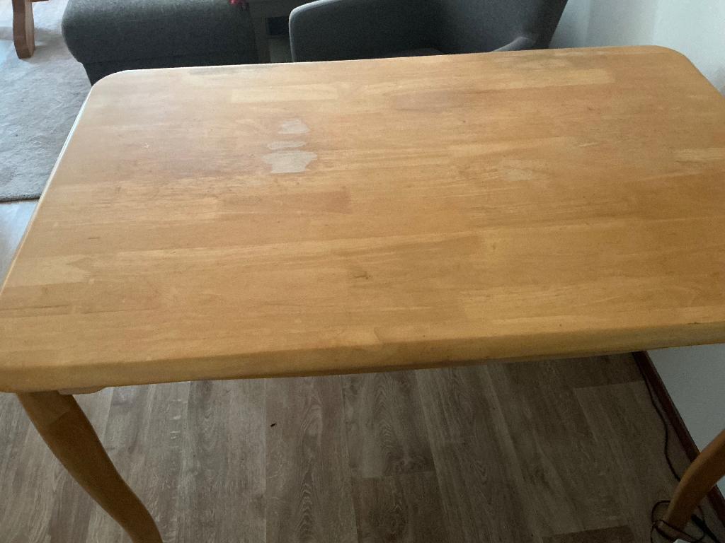 Eethoek tafel.     Eventueel bezorgen mogelijk, Ophalen, Gebruikt, 100 tot 150 cm, Eikenhout