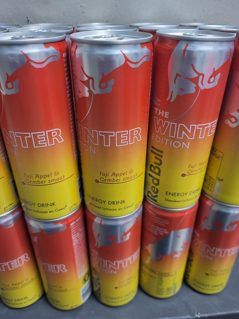 Red Bull Winter edition en Red Bull zero energy/frisdrank, Ophalen