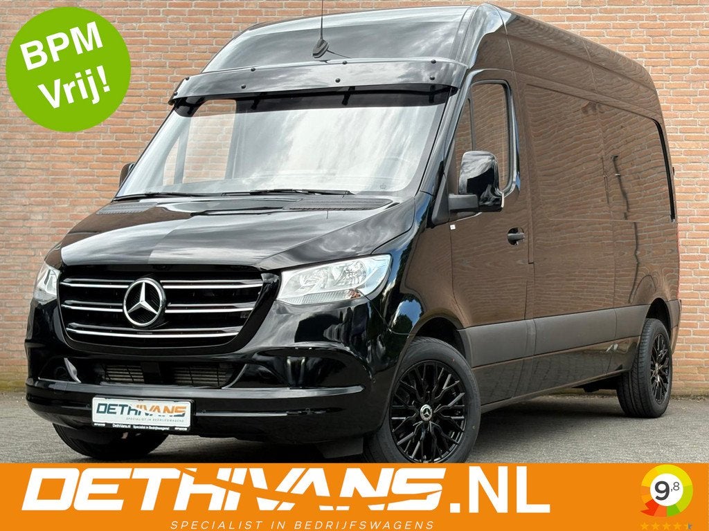 Mercedes-Benz Sprinter 214CDI 143PK L2H2 / Carplay / M-Bux /, Stof, Gebruikt, Zwart, Bedrijf