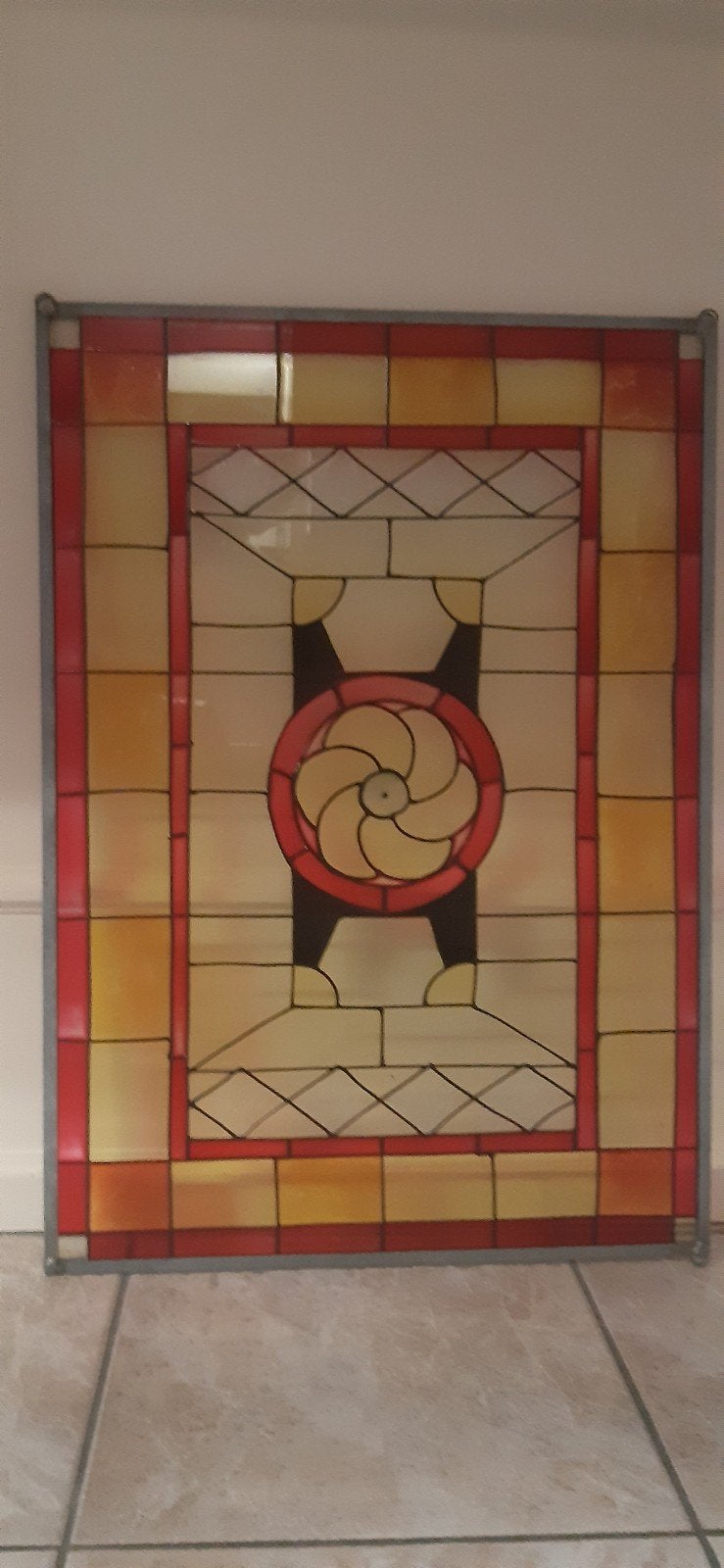 Raamdecoratie ,namaak glas in lood, Doe-het-zelf en Verbouw, Glas en Ramen, Ophalen, Minder dan 80 cm, Glas in lood, Minder dan 80 cm
