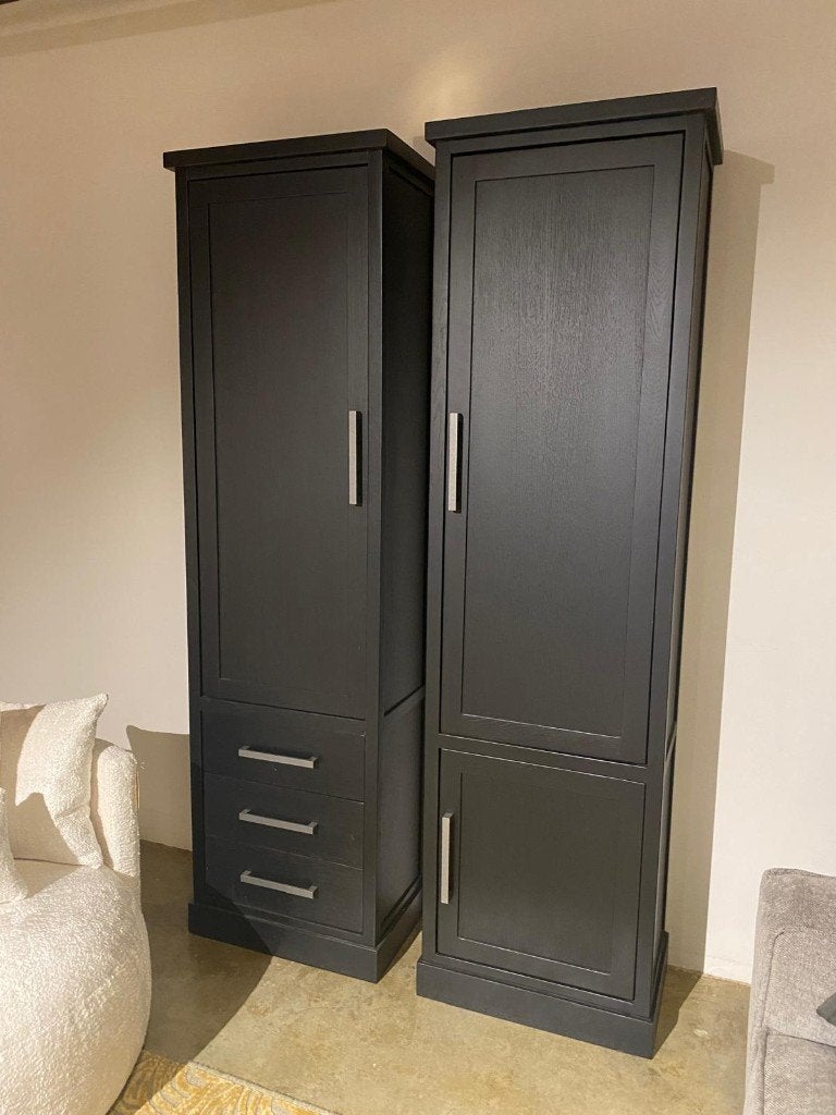 Salerno set van 2 Eiken wandkasten nu €1998,-, Ophalen, 200 cm of meer, Eikenhout, Nieuw