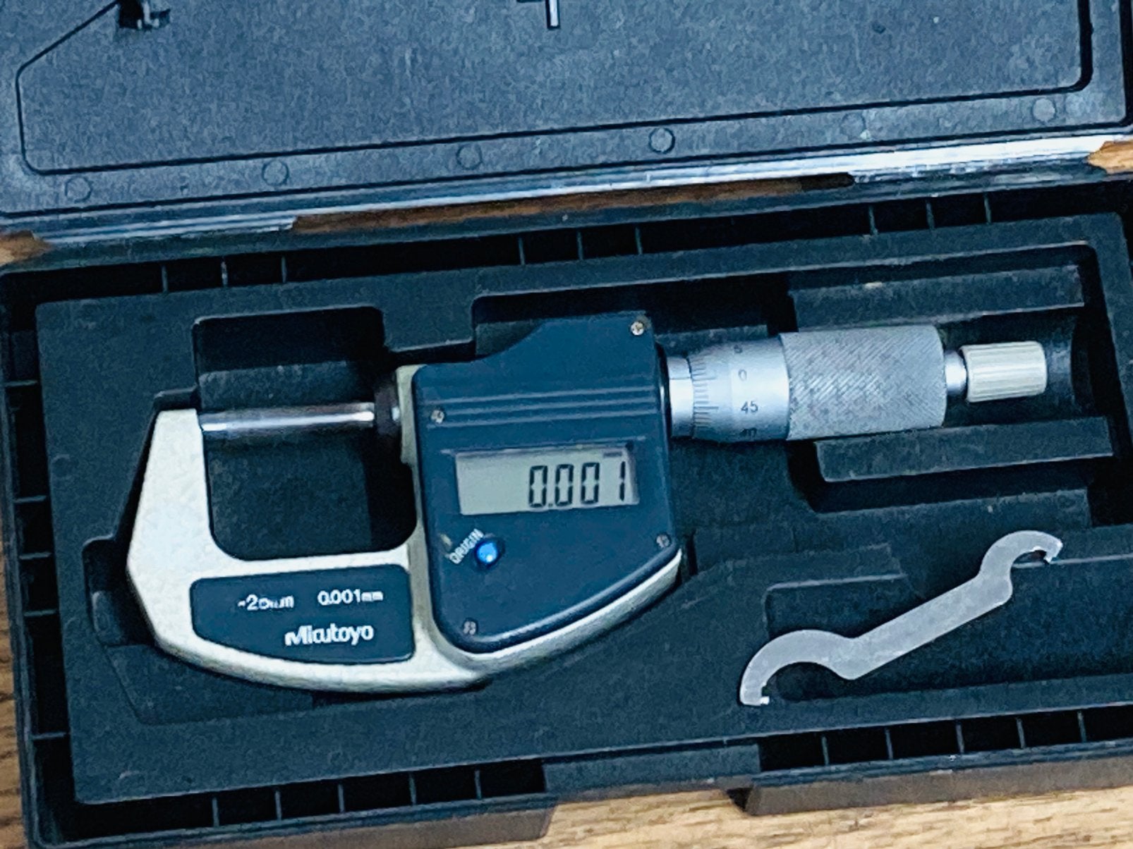 Digitale micrometer Mitutoyo 0-25x0.001 mm draaibank freesba, Doe-het-zelf en Verbouw, Gereedschap | Machine-onderdelen en Toebehoren