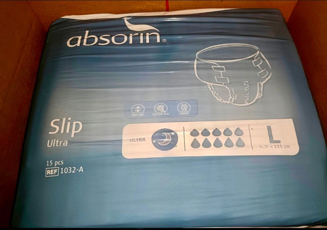Absorin Ultra Night Slip L Volwassen, Ophalen, Nieuw