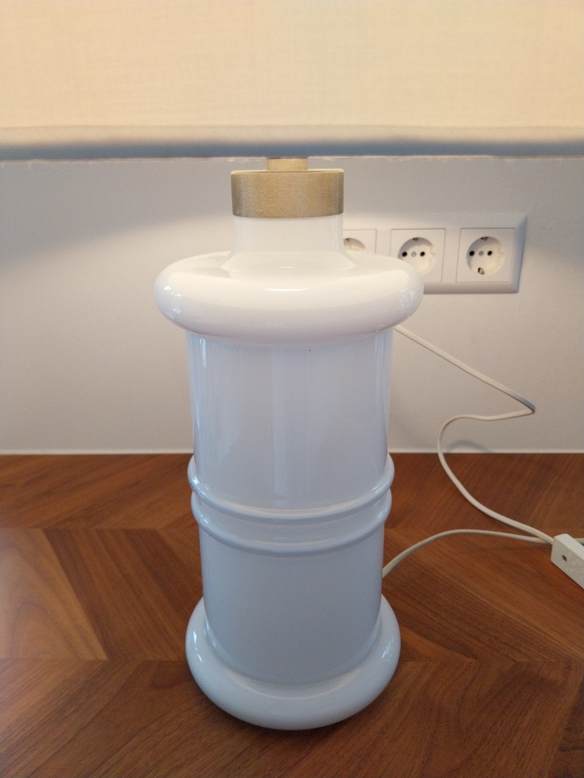 Holmegaard Apotekerlampe Stor - Witte Tafellamp, Ophalen, Gebruikt, Overige merken, Met schakelaar