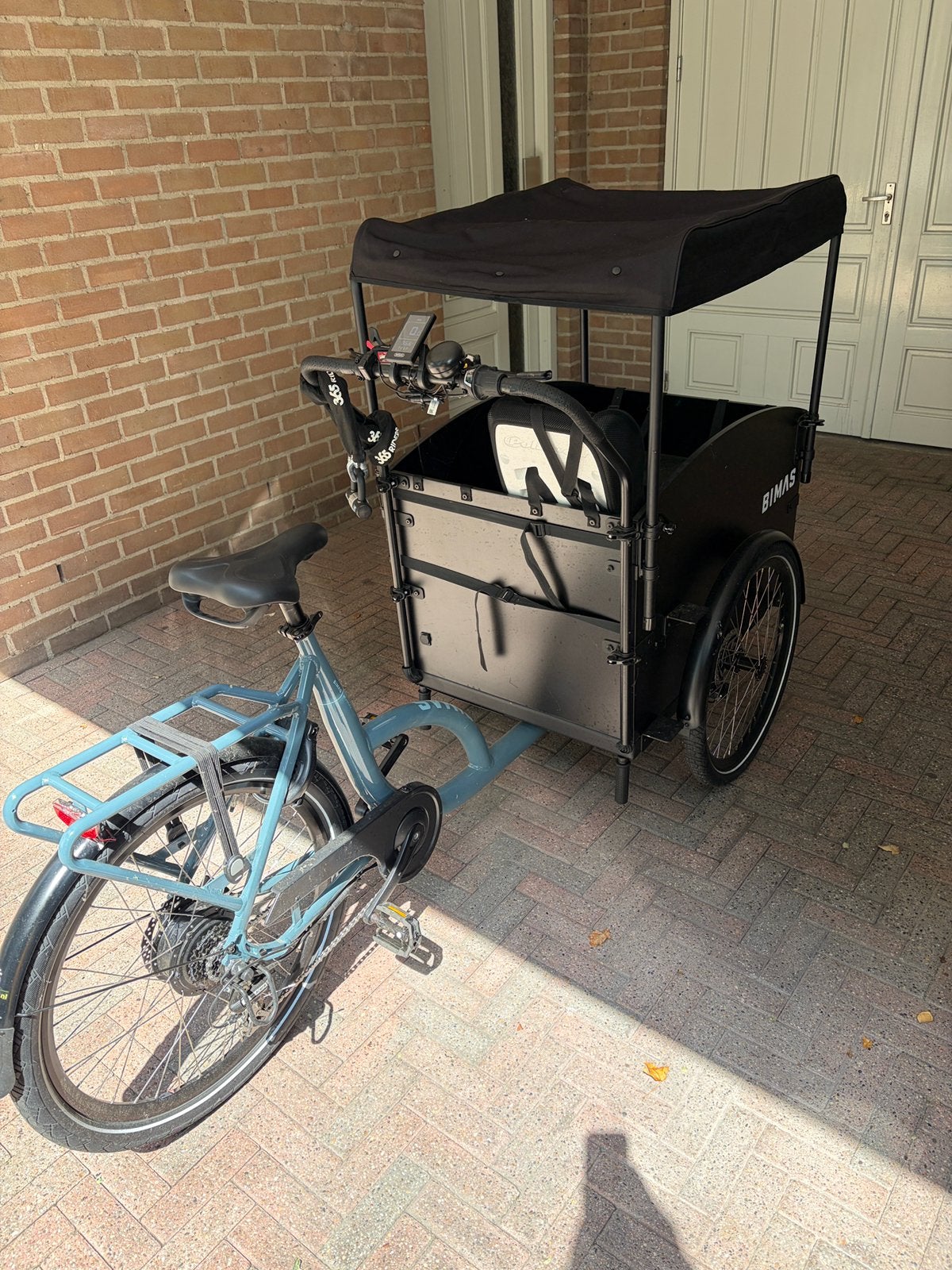 Nieuwe bimas bakfiets, Ophalen, Zo goed als nieuw, 4 kinderen of meer