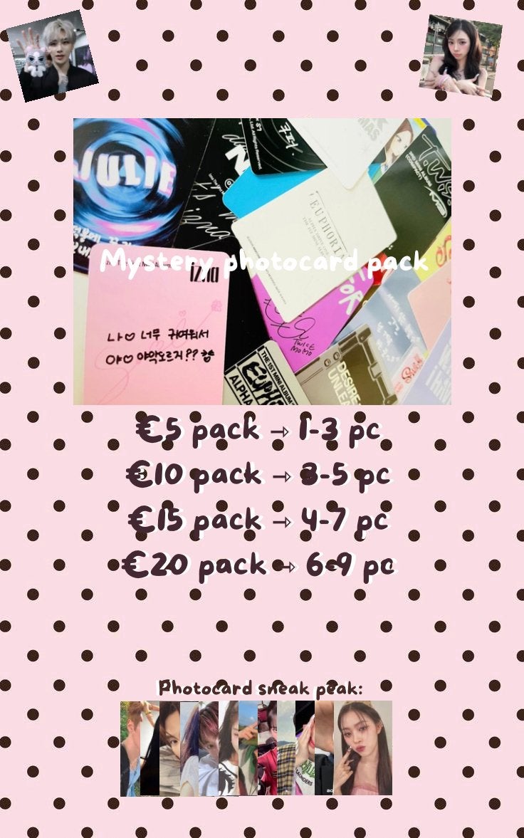 Mystery photocard packs, Verzenden, Zo goed als nieuw, Plaatje