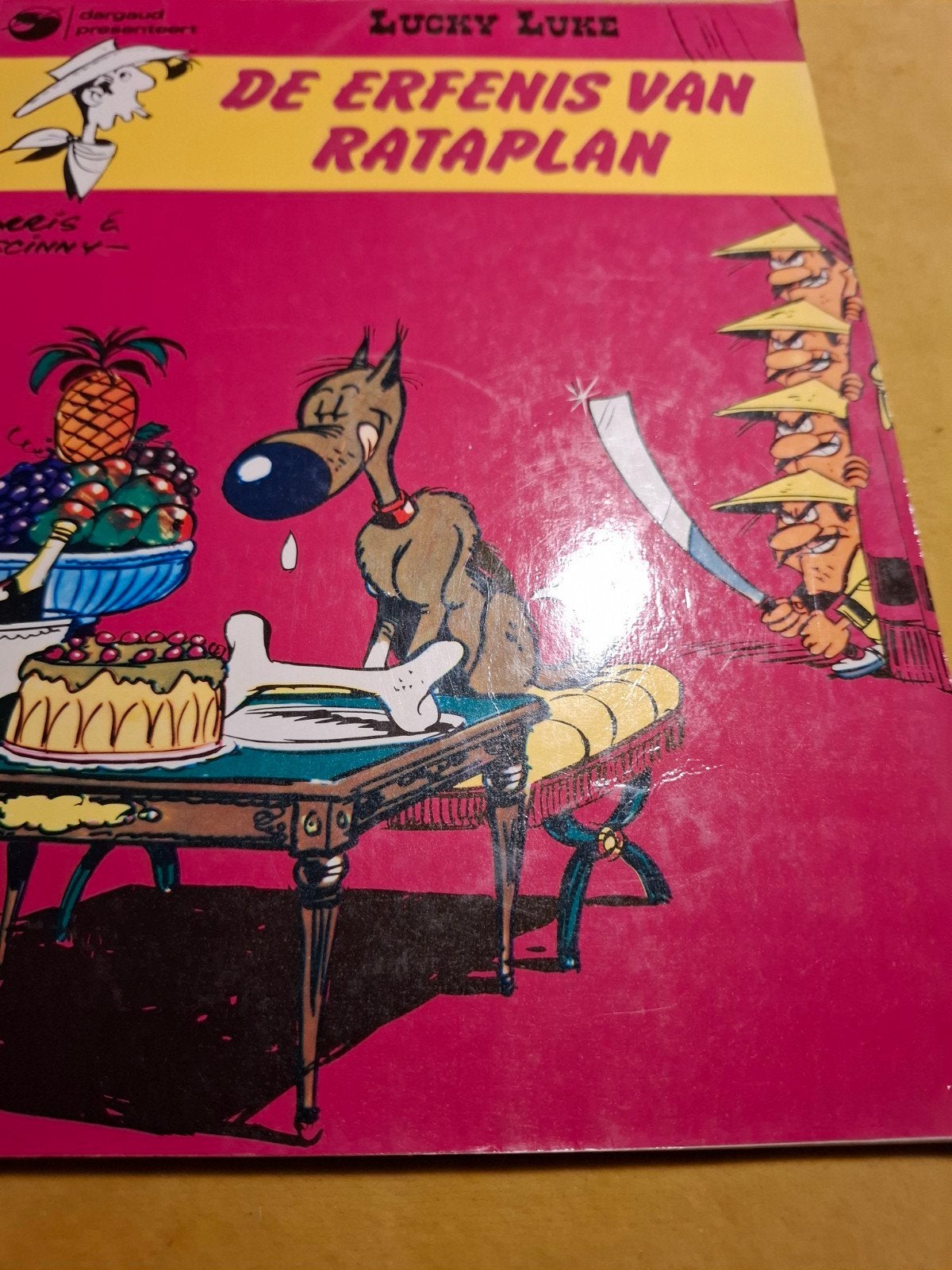 Lucky Luke - De Erfenis van Rataplan, Eén stripboek, Ophalen of Verzenden, Gelezen, Morris & Goscinny