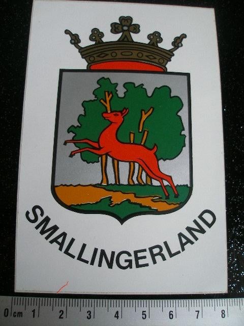 sticker plaats gemeente logo wapen embleem smallingerland, Verzenden, Zo goed als nieuw, Overige typen