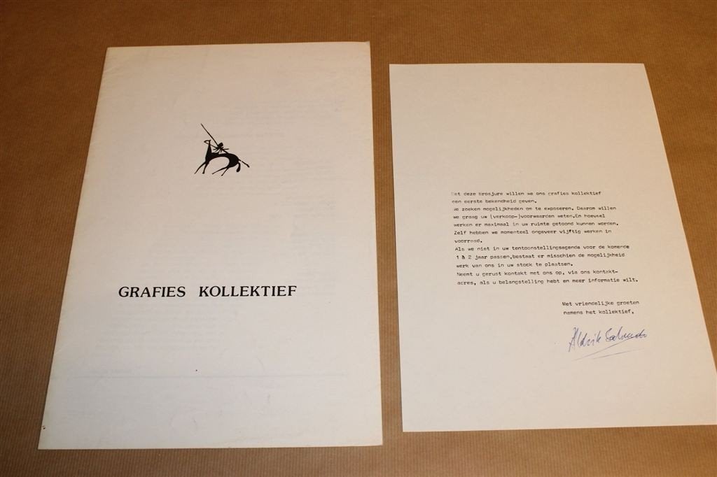 Brochure Grafies Kollektief. 4 kunstenaars., Boeken, Ophalen of Verzenden, Gelezen