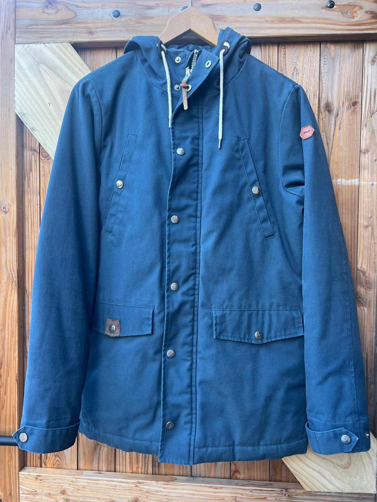 Winterjas maat S, Ophalen, Zo goed als nieuw, Maat 46 (S) of kleiner, Blauw