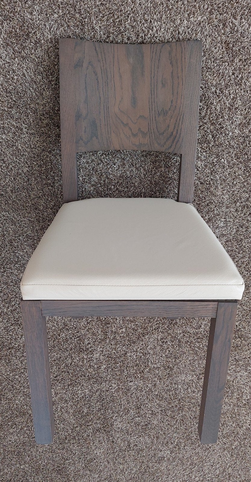 4 Kluskens massief eiken eetkamerstoelen, Huis en Inrichting, Stoelen, Bruin, Ophalen of Verzenden, Zo goed als nieuw, Vier