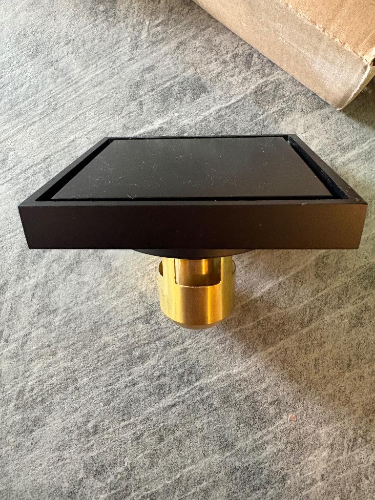 Douchegoot zwart 10 x 10 cm, Ophalen, Nieuw, Douche
