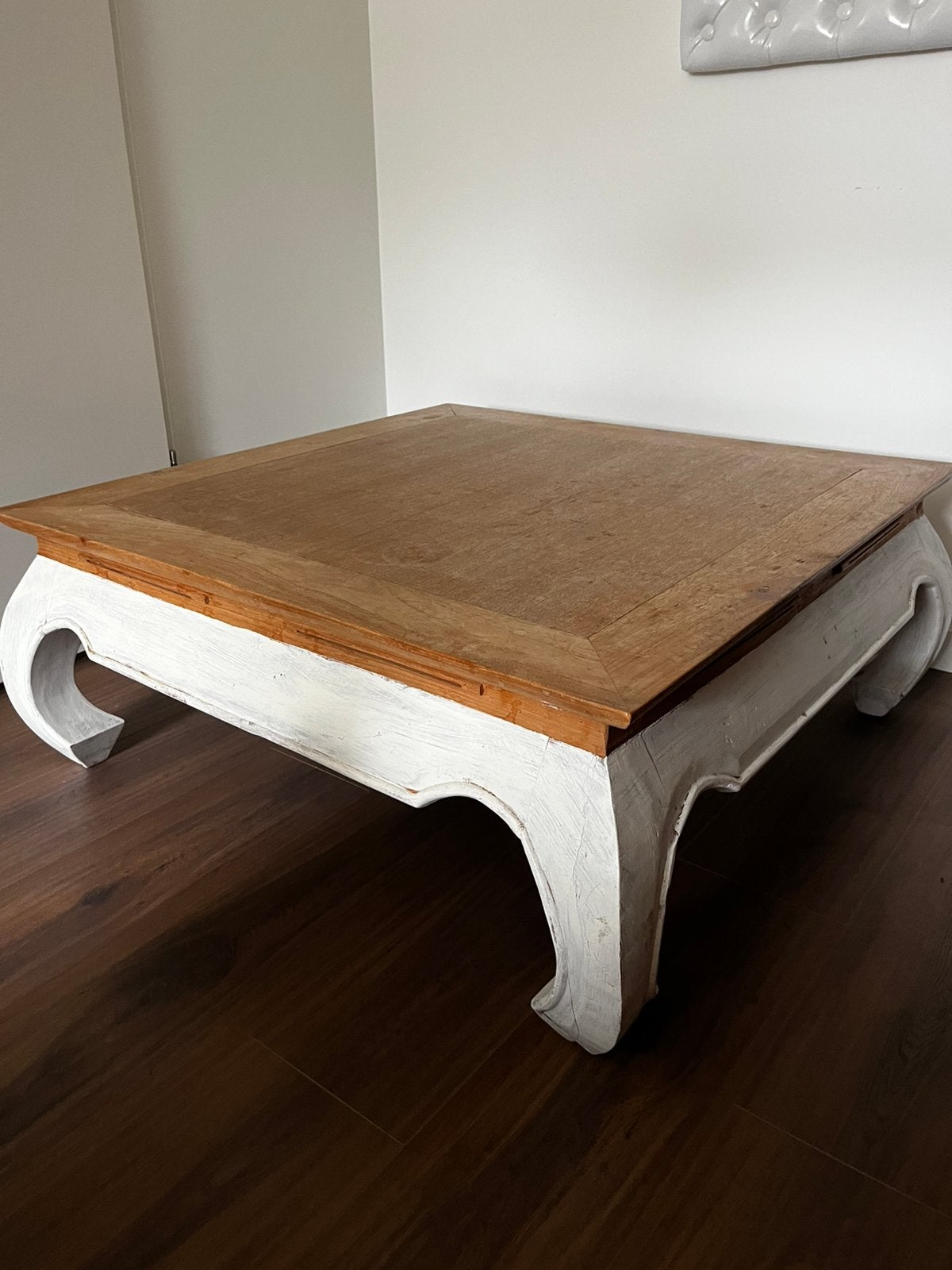 Houten opium tafel, Huis en Inrichting, Tafels | Salontafels, Ophalen of Verzenden, Rechthoekig, 50 tot 100 cm, Minder dan 50 cm
