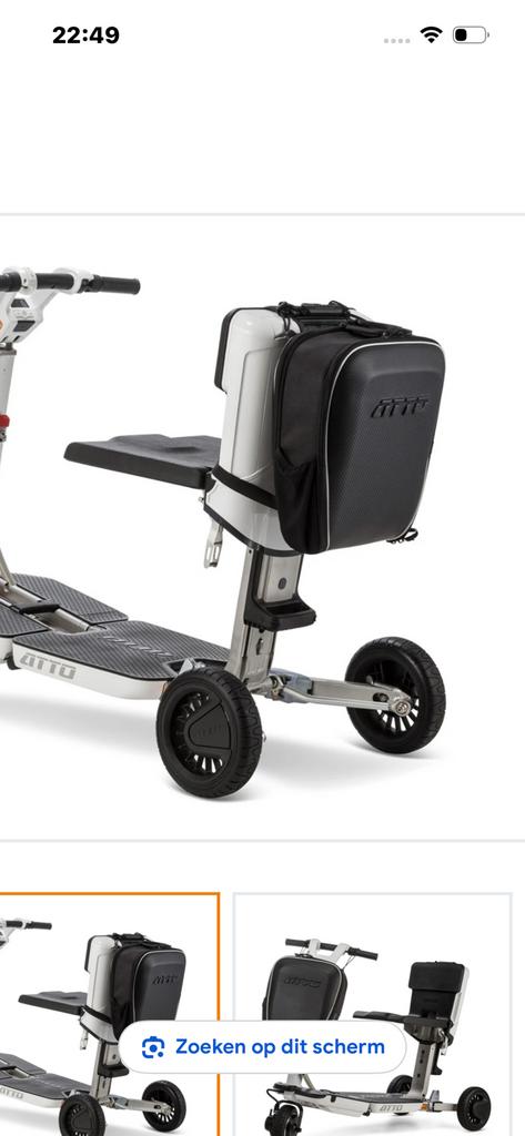 Movinglife Atto Sport met accu en  garantie, Diversen, Brommobielen en Scootmobielen, Ophalen, Zo goed als nieuw, 10 km/u of minder