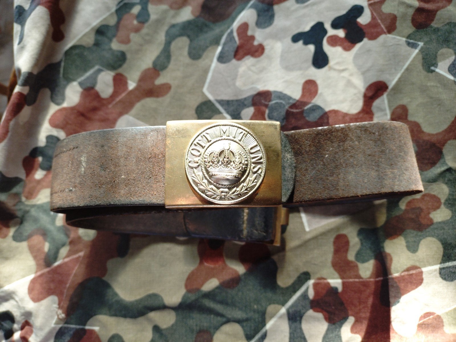 Duitse koppel WO1 Preussen, Verzamelen, Ophalen of Verzenden, Landmacht, Duitsland, Kleding of Schoenen