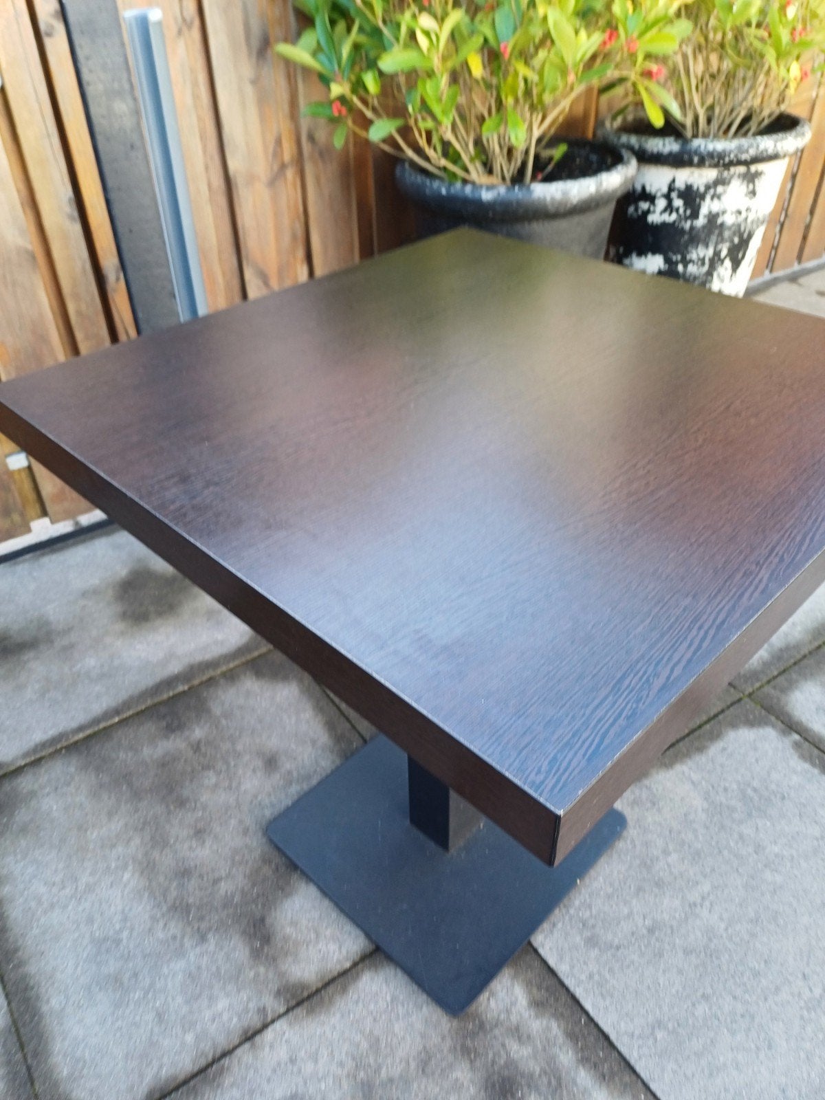 tafel op poot, Ophalen, Gebruikt, 50 tot 100 cm, Vierkant