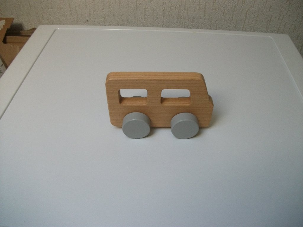 Bus blank hout, Kinderen en Baby's, Speelgoed | Houten speelgoed, Ophalen of Verzenden, Gebruikt