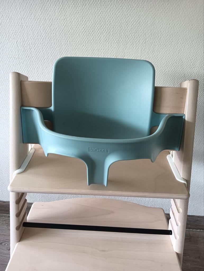 Stokke Tripp Trapp Babyset, Kinderen en Baby's, Ophalen of Verzenden, Gebruikt, Meegroeistoel, Gordel(s)