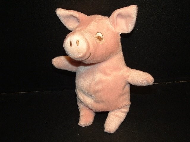IKEA VARKEN KELGRIS VELOURS ROZE MET GOUDBRUIN, Ophalen of Verzenden, Nieuw, Overige typen