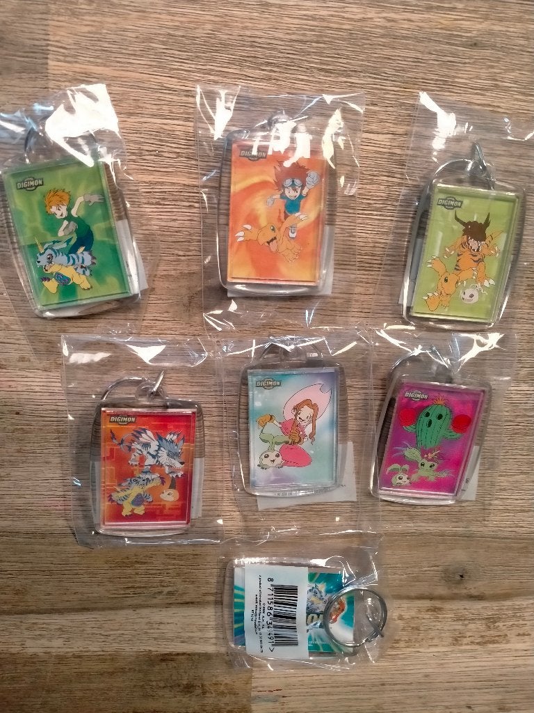 Digimon Manga Digital Monsters vintage sleutelhanger game tv, Ophalen of Verzenden, Zo goed als nieuw