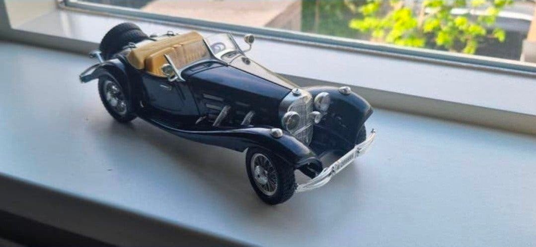 Mercedes benz 500k roadster 1:20, Ophalen of Verzenden, Zo goed als nieuw, Bburago