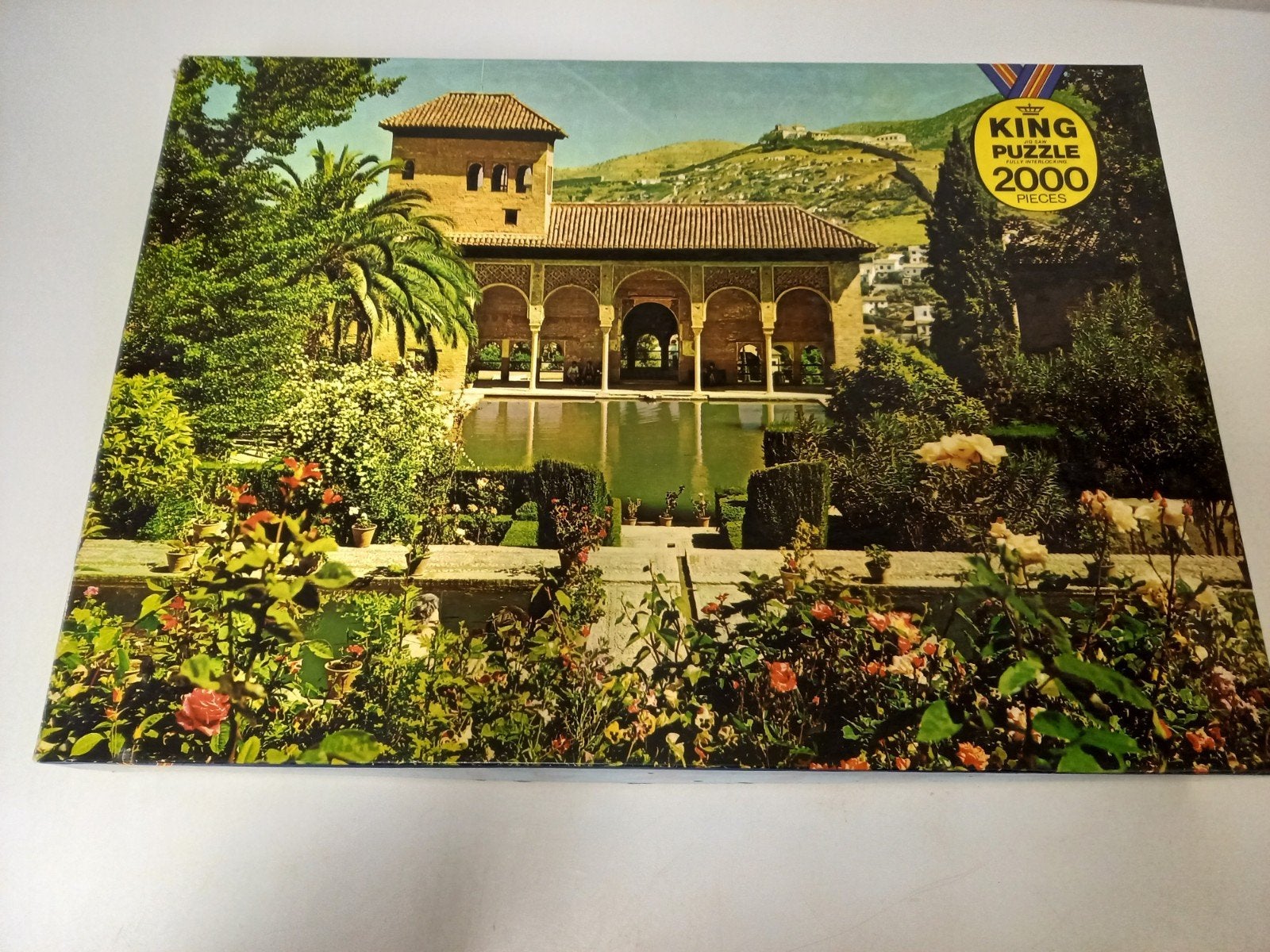 King Puzzel 2000 stukjes - Alhambra, Granada, Ophalen of Verzenden, 500 t/m 1500 stukjes, Gebruikt, Legpuzzel