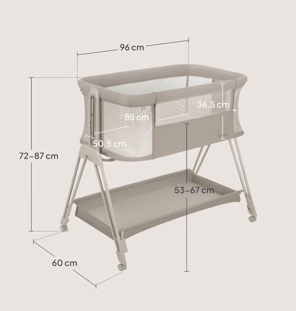 Co sleeper Lioneli beige, Ophalen, Zo goed als nieuw, Wieg