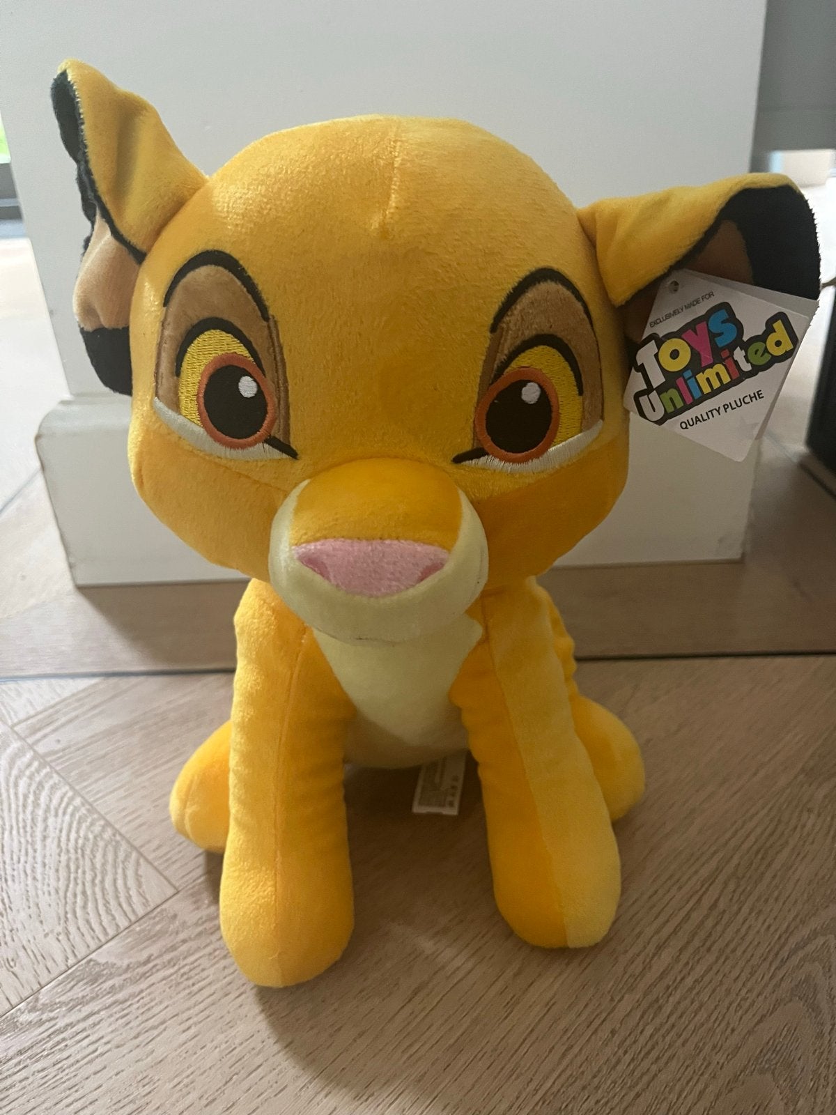 Simba knuffel - Toys Unlimited - Zo goed als nieuw, Overige merken, Disney, Geel, Ophalen of Verzenden