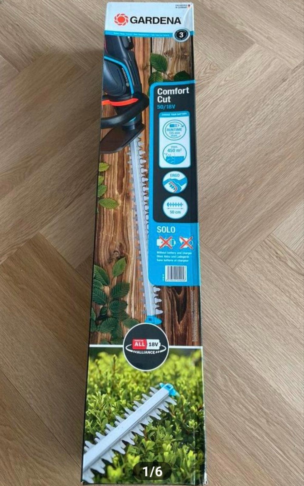 Gardena ComfortCut 50/18V Accu Heggenschaar (Zonder Accu), Ophalen of Verzenden, Nieuw, Accu, Gardena