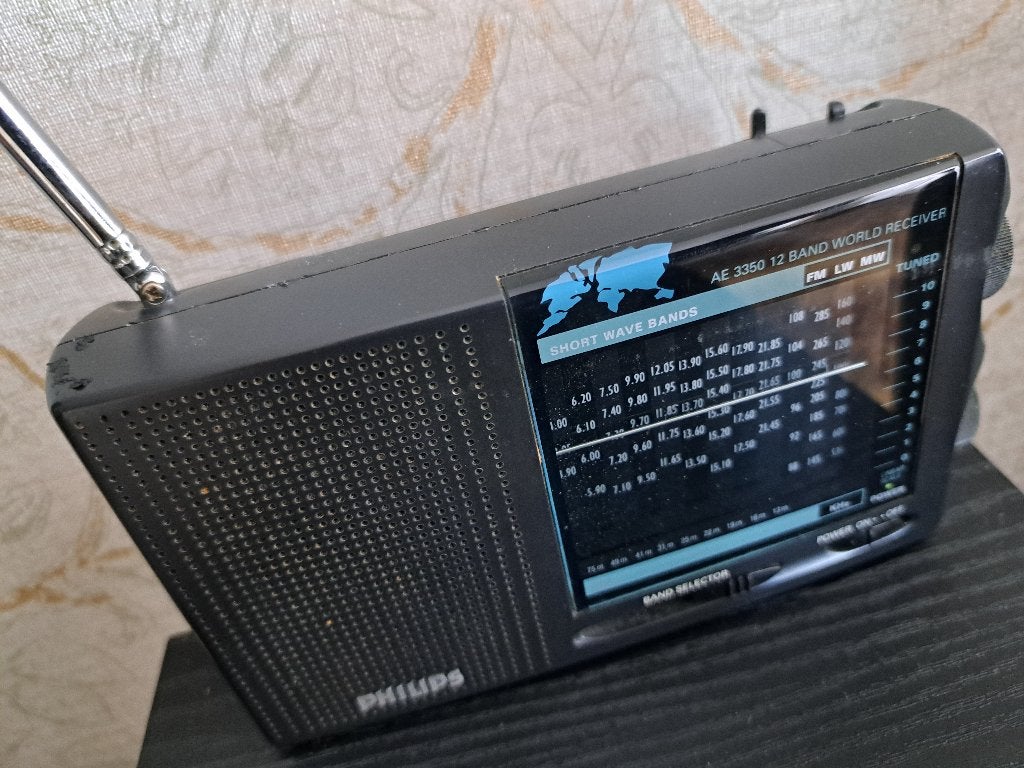 Radio Philips world reciever A3350+tasje, Ophalen, Gebruikt, Wereldontvanger