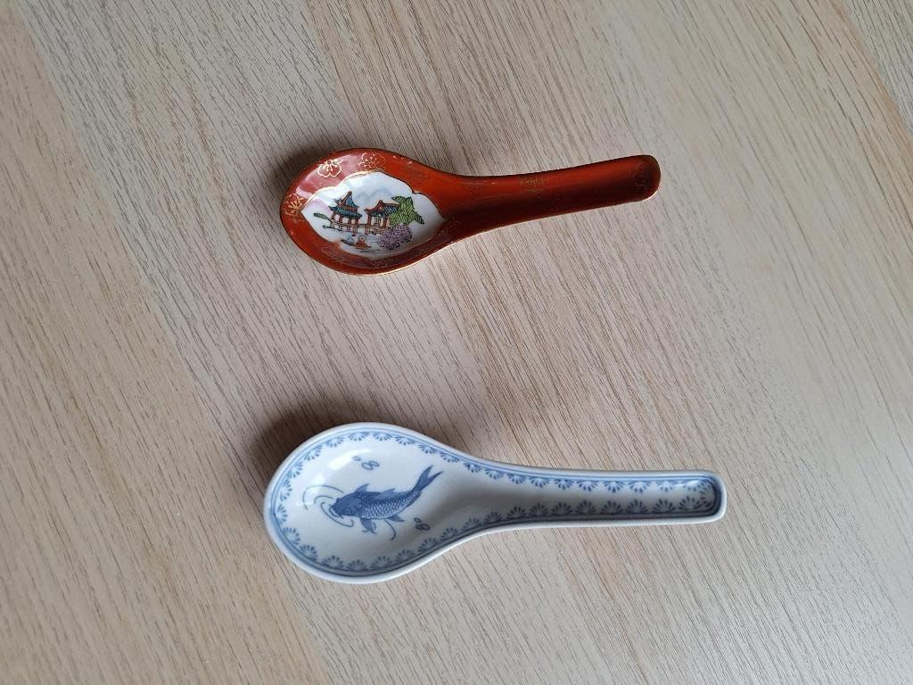 Chinese porseleinen rijstlepels, Ophalen of Verzenden
