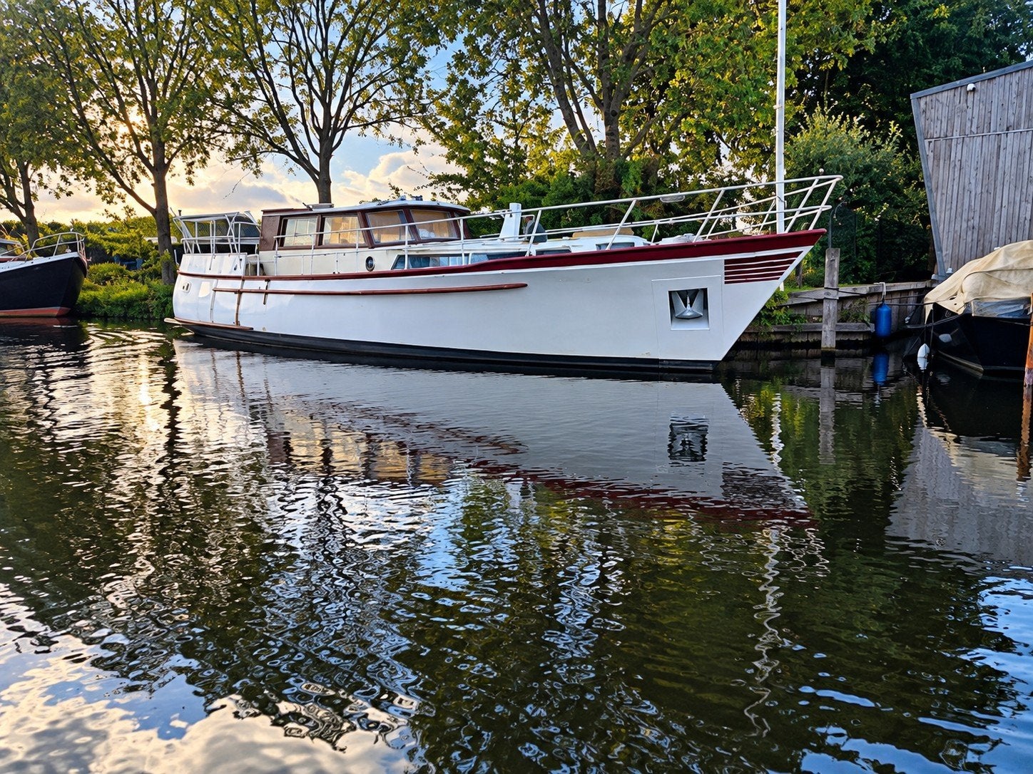 Langenberg Stalen Motorjacht - 12 Meter - Twin Engine, Staal, Overige merken, Gebruikt, Binnenboordmotor