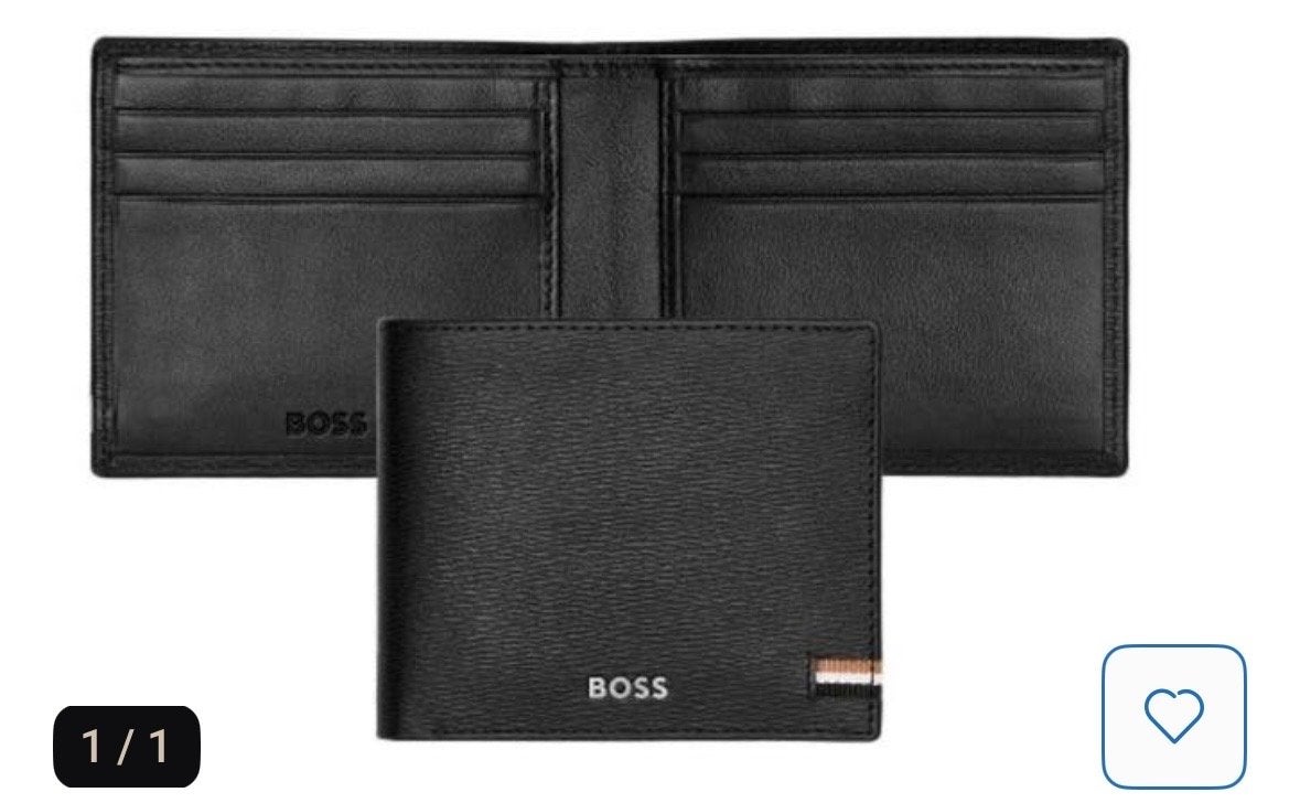 BOSS Portemonnee - Stijlvol en Compact nieuw, Zwart, Nieuw, Leer, Ophalen