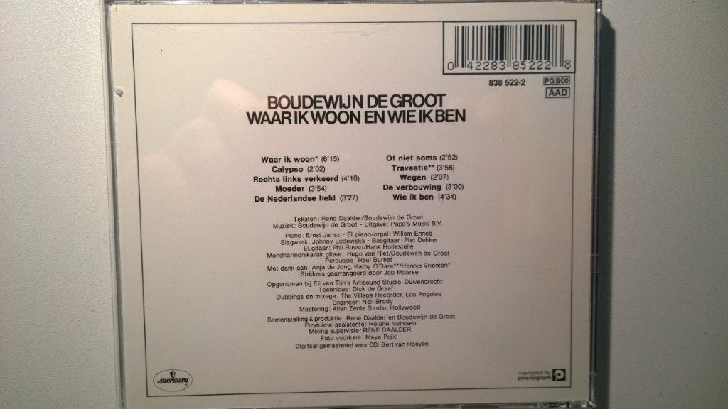 Boudewijn de Groot - Waar Ik Woon En Wie Ik Ben, Ophalen of Verzenden, Zo goed als nieuw, Pop