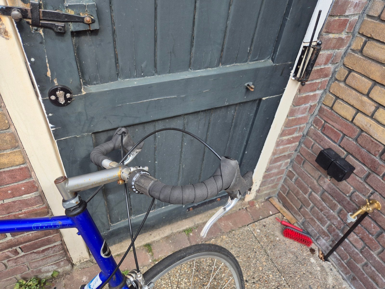 Giant racefiets, funbike, Blauw, gebruikt 66 cm, Ophalen, Minder dan 10 versnellingen, Gebruikt, Staal