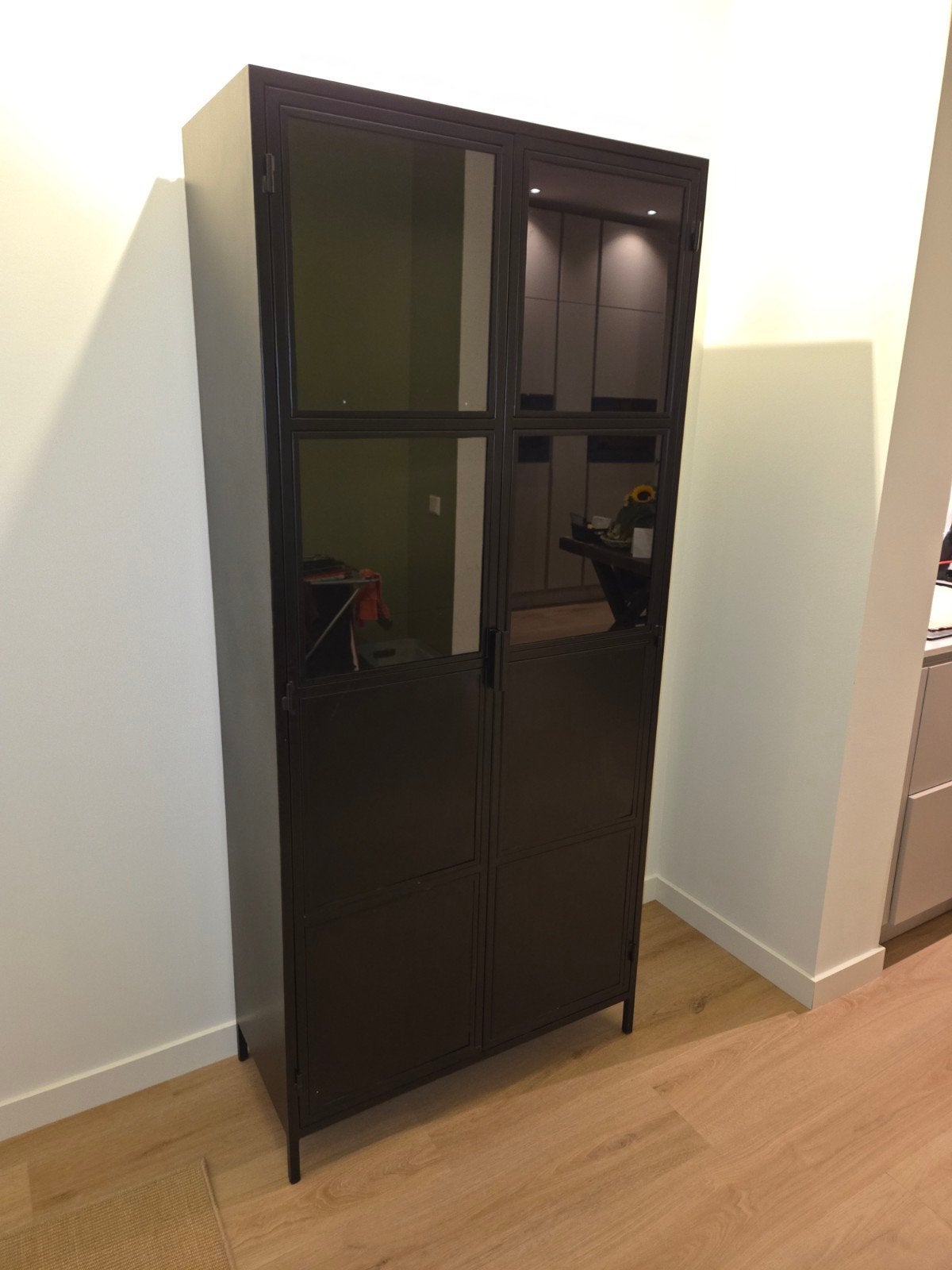 Stalen kast industrieel (200x90x40), Ophalen, Gebruikt