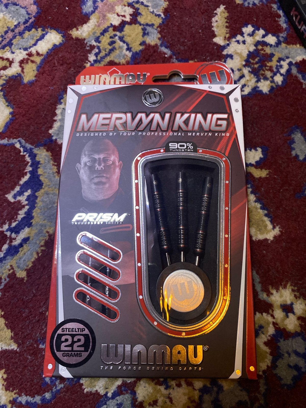Nieuwe Winmau Mervyn King Darts - 22 gram Steeltip, Sport en Fitness, Ophalen of Verzenden, Nieuw, Pijlen