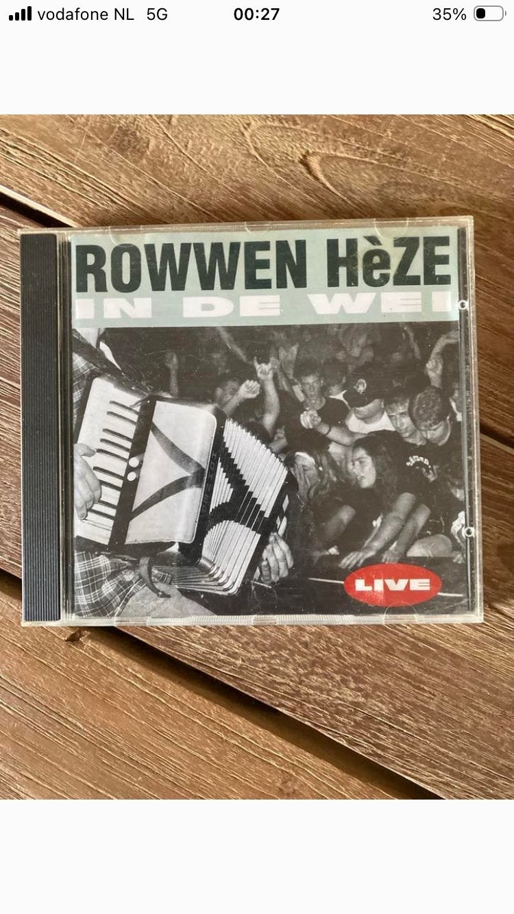 Rowwen Hèze - In De Wei (Live) CD, Ophalen of Verzenden, 1990 - 1999, Gebruikt