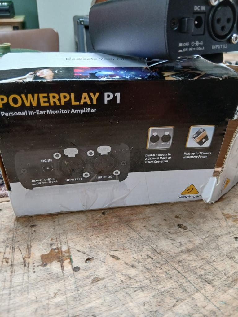 Behringer POWERPLAY P1 Personal In-Ear Monitor Versterker, Ophalen of Verzenden, Zo goed als nieuw