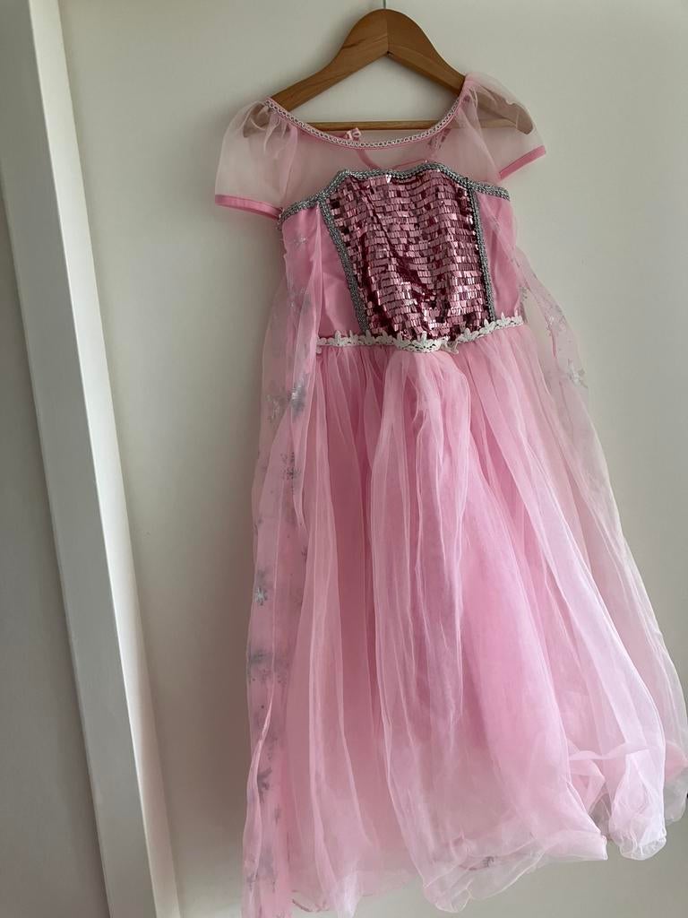 Roze frozen jurk, Ophalen of Verzenden, Zo goed als nieuw, Meisje