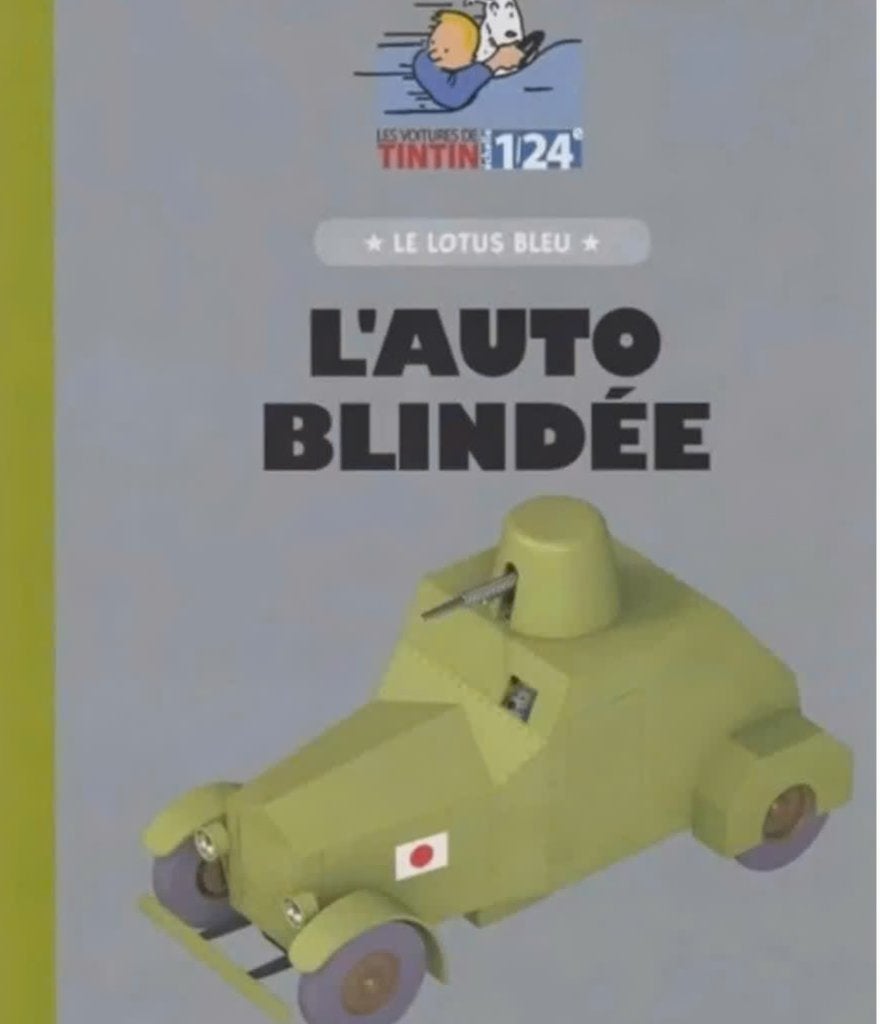 Gepantserde Tank Kuifje schaal 1/24 Les voitures TINTIN # 42, Hobby en Vrije tijd, Modelauto's | 1:24, Verzenden, Nieuw, Auto
