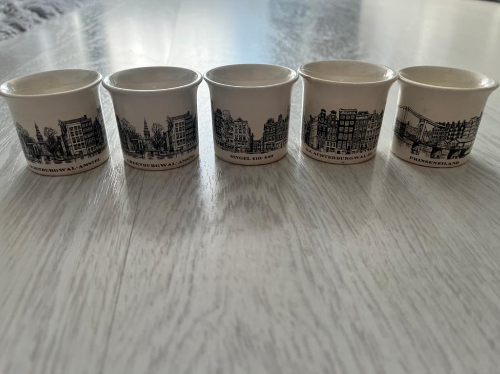 Eierdopjes amsterdam Villeroy & Boch, Antiek en Kunst, Ophalen of Verzenden
